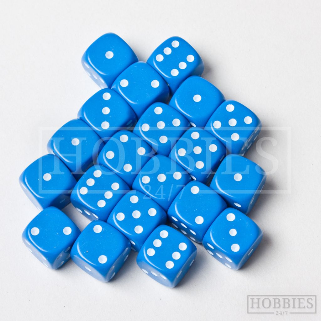 Blue 14mm Six Sided Dice D6 - Hobbies 24/7 Online Model Shop