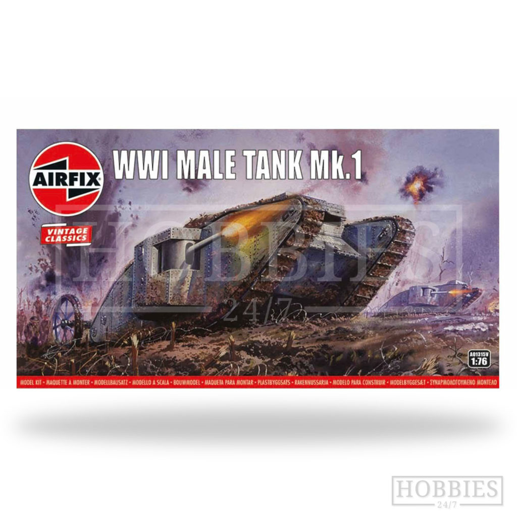 Airfix Vintage Classic WW1 Male Tank Mk1 1/76 - Hobbies247 Online Model ...