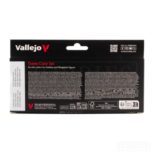 Vallejo Game Color Set - Skin Tone 8 Paints - Image 2