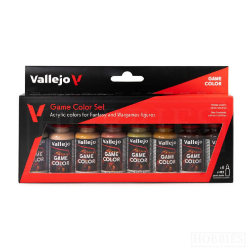 Vallejo Game Color Set - Skin Tone 8 Paints