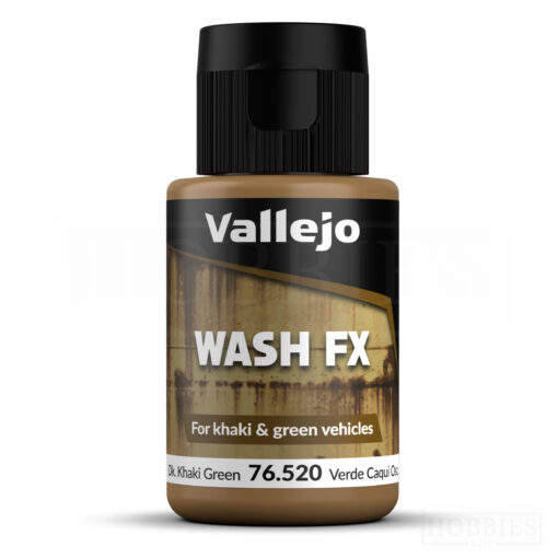 Vallejo Model Wash 35ml Dark Khaki Green Wash