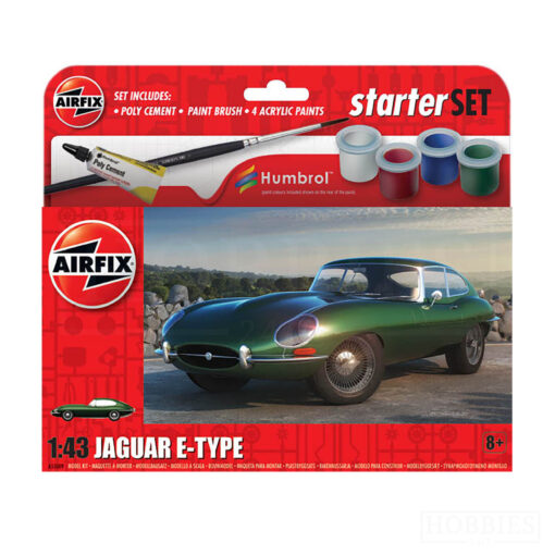 Airfix Jaguar E-Type Starter Set 1/43 Scale